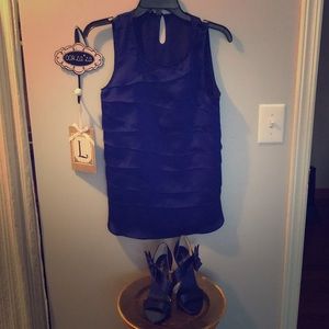 Ann Klein shirt with shoes